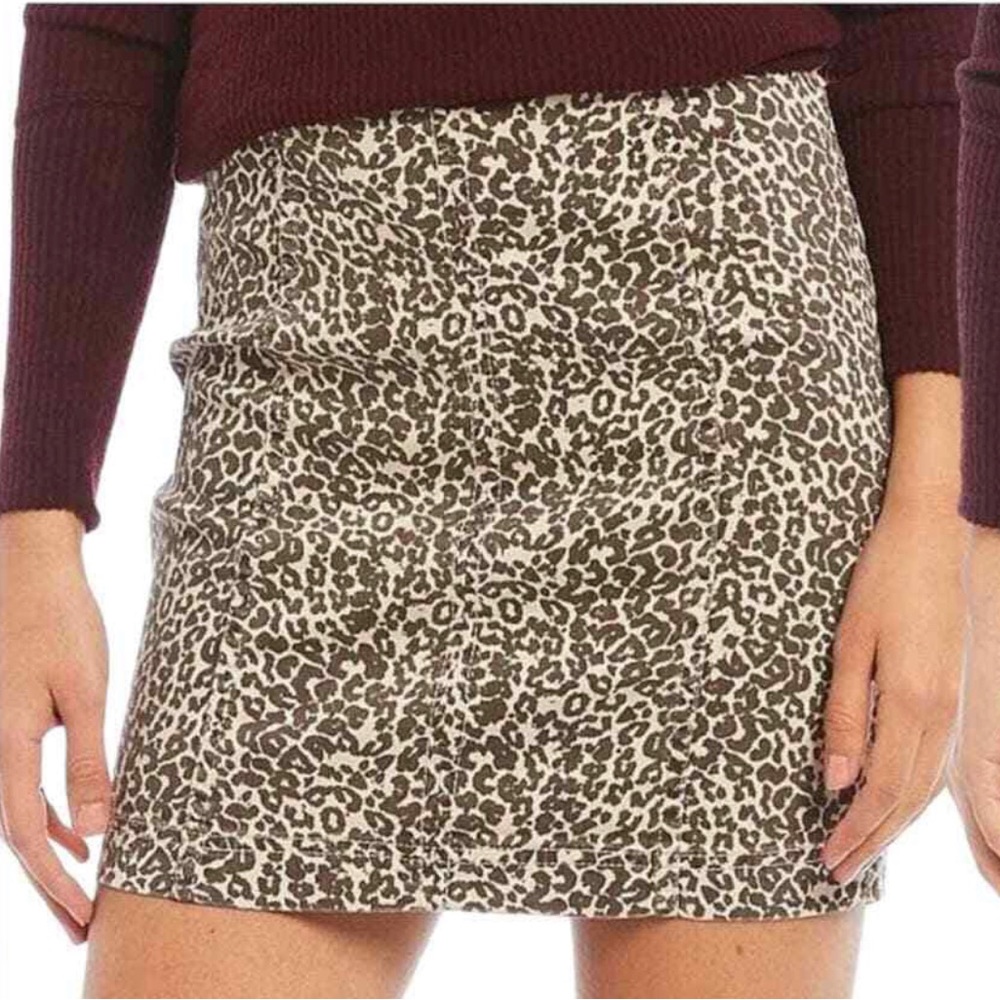 FREE PEOPLE CHEETAH SKIRT